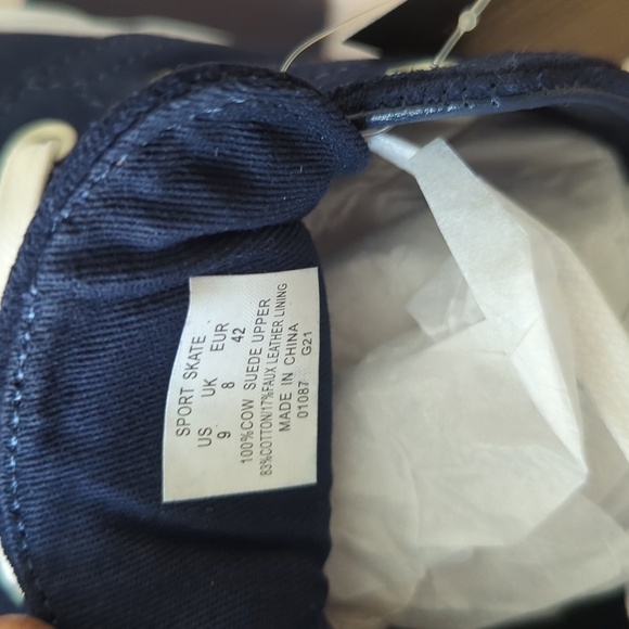 Polo sport Ralph Lauren men's blue leather shoes. - Picture 5 of 7